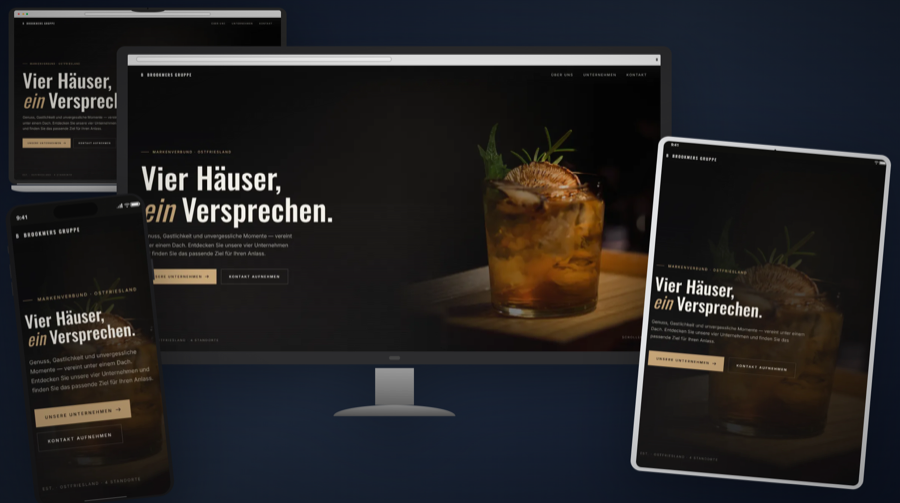 Brookmers Gruppe Website